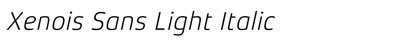 Xenois Sans Light Italic image